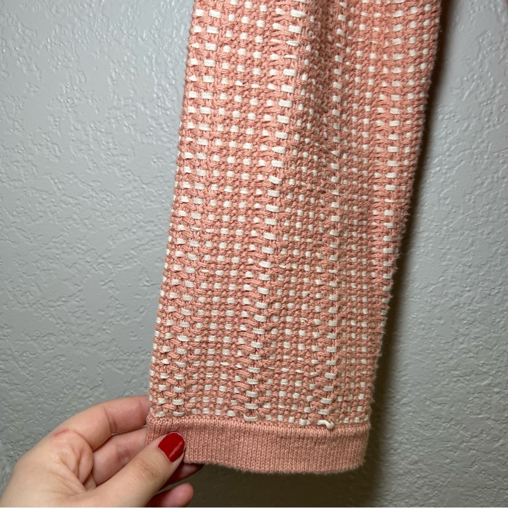 J. Crew Textured Knit Cardigan in Soft Pink women’s small preppy career office - Picture 3 of 8